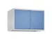 opzetkast,v. locker voor scheiding van kleding,2vak.,vak B 400mm