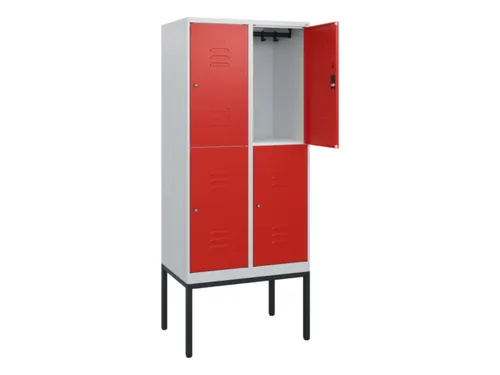 dubbeldekse locker,HxBxD 1950x800x500mm,2x2vak.,vak B 400mm