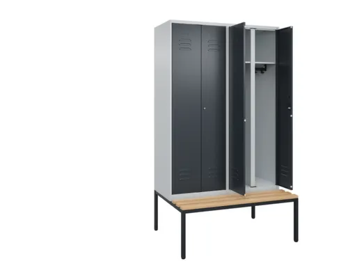 locker voor scheiding van kleding,HxBxD 2120x1200x815mm,4vak