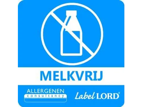 Voedseletiketten 86x33x89mm Aqualabel Melkvrij Dispenser