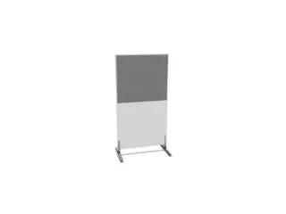 scheidingswand,HxB 1545x800mm,Bl-wit,BN8078-grijs - 2