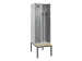 locker met bank,voor scheiding van kleding,HxBxD 2120x600x815mm,2vak