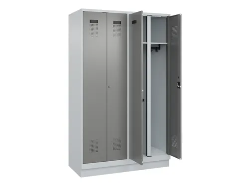 locker voor scheiding van kleding,HxBxD 1950x1200x500mm,4vak