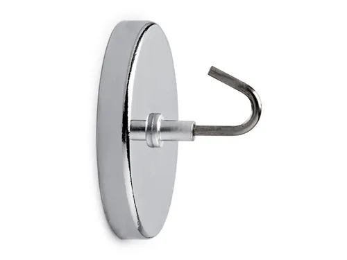 Magneet met haak MAUL Ø52mm trekkracht 9kg chroom