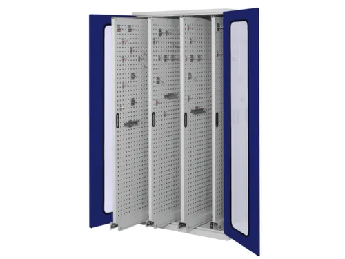 Verticale Uitschuifkast Venster 1950x1000x600mm 4legborden Ral5010