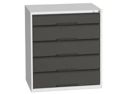 ladekast HxBxD 900x800x550mm 5laden romp RAL7035 front RAL7016