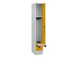 locker met bank,HxBxD 1950x300x815mm,1vak,vak B 300mm,cilinderslot