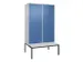 locker voor scheiding van kleding,HxBxD 2120x1200x815mm,4vak