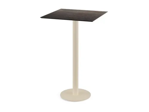 statafel,HxBxD 1090x700x700mm,rechthoekig,schotelvoet zandkleuren