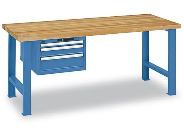 werkbank,HxBxD 850x1500x800mm,beukenblad,draagverm. 600kg,lak RAL5012