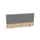 opzetpaneel,v. bureau,aanbouw achter,B 1200mm,NE-esdoorn,BN8078-grijs