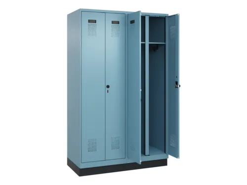 locker voor scheiding van kleding,HxBxD 1950x1200x500mm,4vak