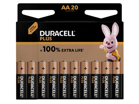 Batterij Duracell Plus 20xAA