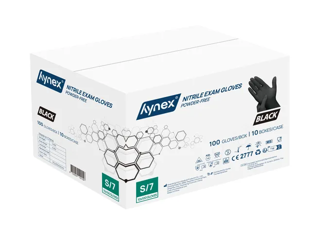 Gant Hynex nitrile S noir 3,5g 100 pièces