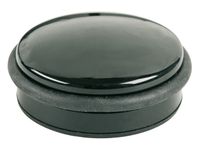 deurstopper Alco metaal laag zwart, 1300 gram hoog 4cm