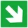 borden voor vluchtroutesignalering,Pijl,pijl omhoog/omlaag,wandbord