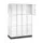 lockerkast,HxBxD 1950x1220x500mm,4x3vakken,cil.-slot,sokkel