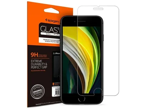 Spigen AGL01374 Schermbescherming iPhone SE2020/8/7Glas.tR Slim HD