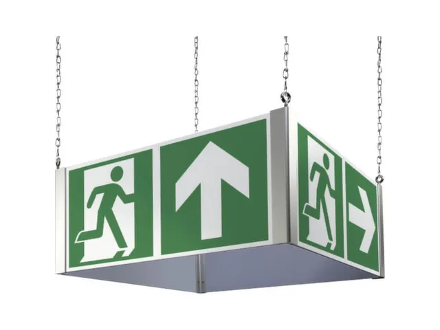 Panneau cubique issues de secours