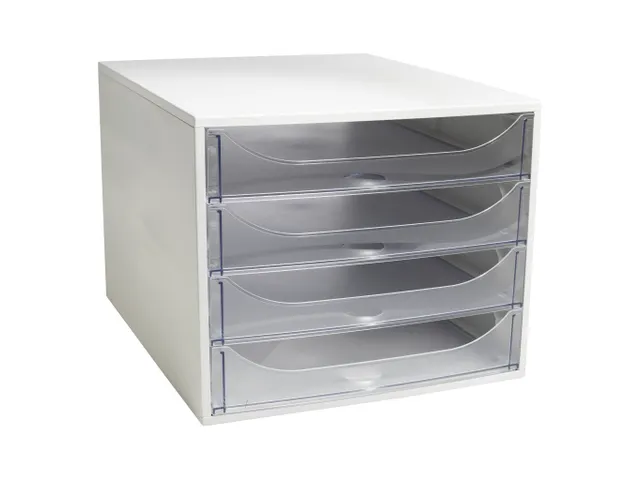 Ladenblok Ecobox 4 Laden Grijs A4+