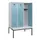 locker met bank,HxBxD 1950x1200x815mm,3vak,vak B 400mm,cilinderslot