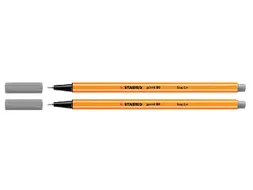 Fineliner STABILO point 88/96 donker grijs 0.4mm