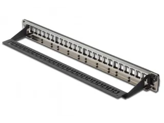 Modulair Patchpaneel 24-poorts Blank 1U Rackmontage Zwart RAL 9005 - 4