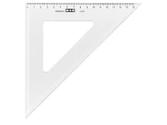 Driehoek Möbius & Ruppert 32cm 45gr Kunststof Transparant
