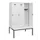 locker met bank,HxBxD 1950x1200x815mm,3vak,vak B 400mm,draaigrendel