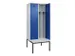 armoire vestiaire avec banc noir et blanc,HxlxP 2120x800x815mm