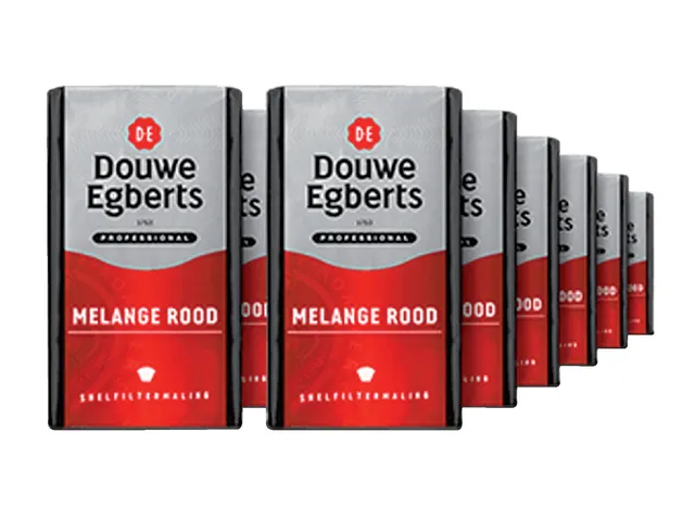 Koffie Douwe Egberts snelfiltermaling Melange Rood 250gr