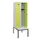 locker met bank,HxBxD 1950x600x815mm,2vak,vak B 300mm,cilinderslot