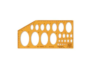 Sjabloon Standardgraph ellips isometric 4-65mm - 1