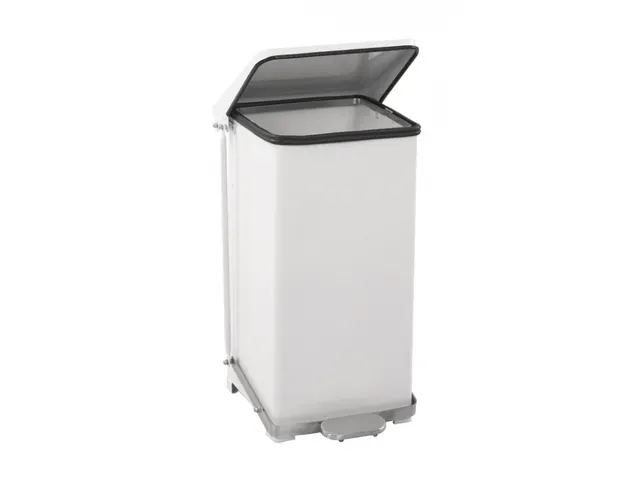 Poubelle à pédale industrielle 45L blanc