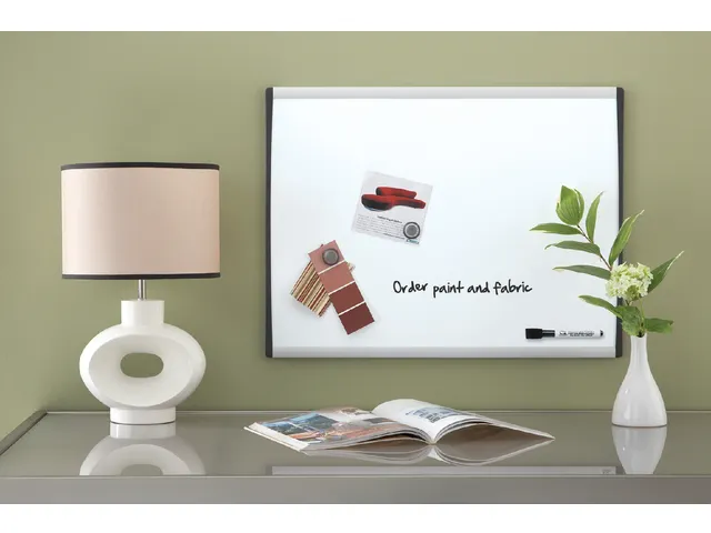 Nobo droog uitwisbaar whitebord met gewelfde lijst 58.5x43cm