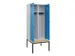 locker met bank,voor scheiding van kleding,HxBxD 2120x800x815mm,2vak