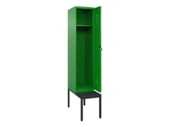 locker met bank,HxBxD 2120x400x815mm,1vak,vak B 400mm,draaigrendel