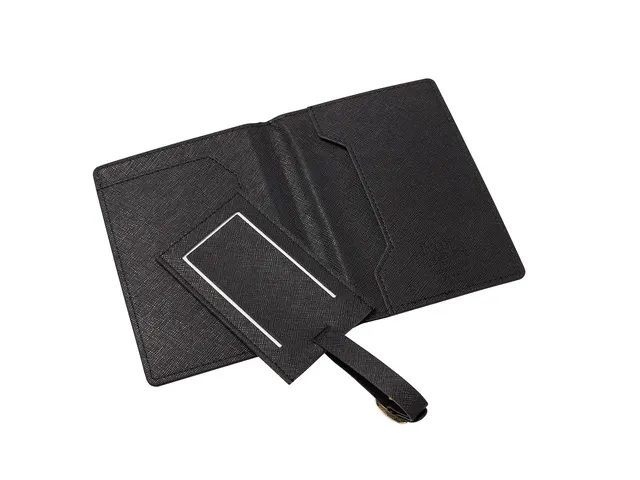 Travel giftset Èccolo Black Crown paspoortmap en bagage label