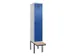 armoire vestiaire avec banc noir et blanc,HxlxP 2120x400x815mm