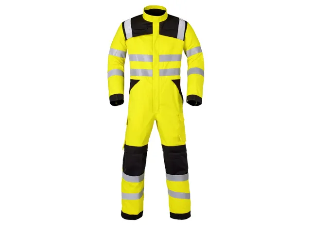 Havep 20435 coverall, houtskool/fluo geel, maat 60, per stuk