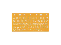 Sjabloon Standardgraph letters en cijfers 10mm