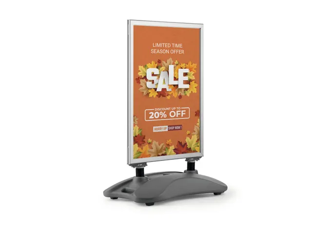 Stoepbord Aluminium Heavy Base Outdoor Dubbelzijdig A1