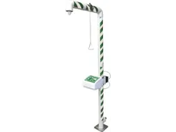 Plens-/Oogdouche,Wasbak M. Afdekking,80L/Min,Aansluiting 1 1/4 Inch Bi