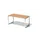 bureau,HxBxD 740x1600x800mm,blad beuken,sledeframe verkeerswit