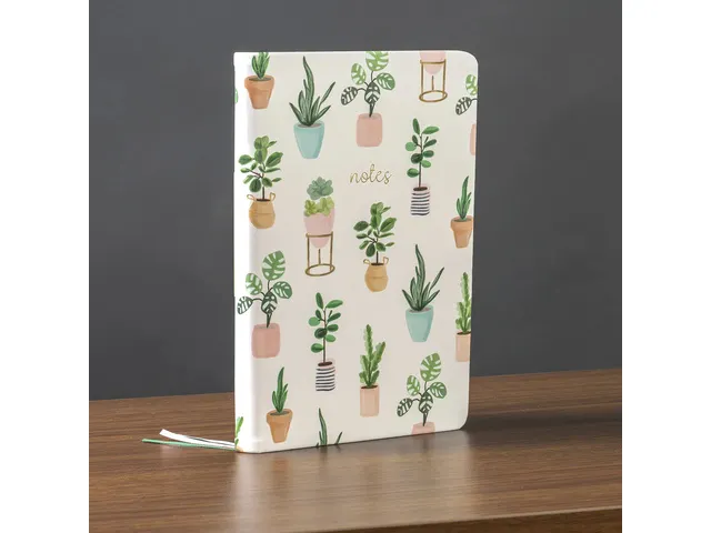 Notitieboek Èccolo Succulent lijn ca.15x20cm 80gr. 256pag.