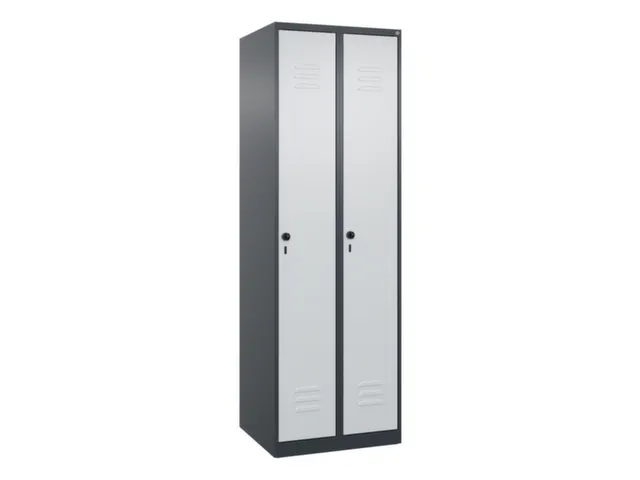 locker voor scheiding van kleding,HxBxD 1850x600x500mm,2vak
