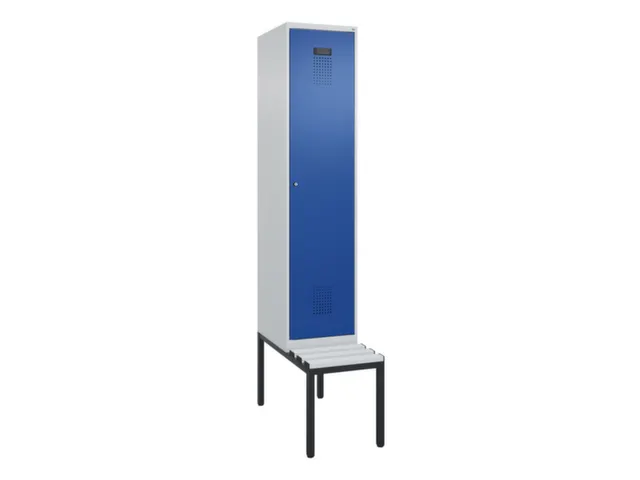 armoire vestiaire avec banc noir et blanc,HxlxP 2120x400x815mm