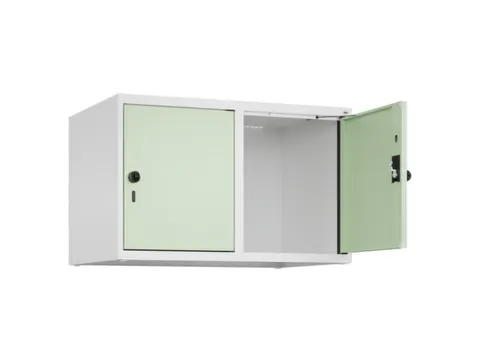 opzetkast,v. locker,2vak.,vak B 400mm,HxBxD 500x800x500mm,draaigrendel