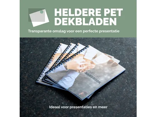 Voorblad Fellowes A4 PET 200 micron recycled transparant