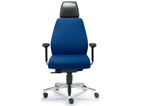 Dauphin 24-uurs draaistoel voor controlekamer Blauw